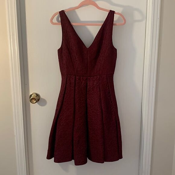 Erin fetherston EUC red/brown coco dress Size 4 - Picture 1 of 8